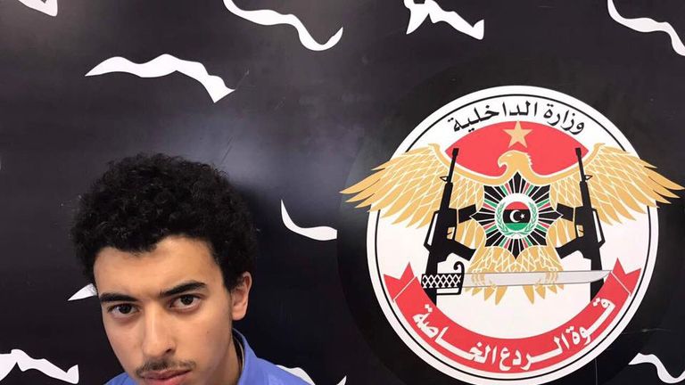 Hashem Abedi, the brother of the Manchester bomber, following his arrest in Libya