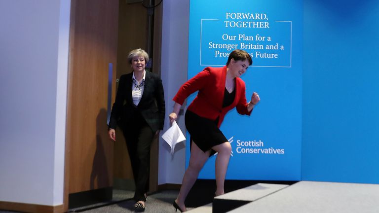 Ruth Davidson and the Scottish Conservatives are heading in a different direction