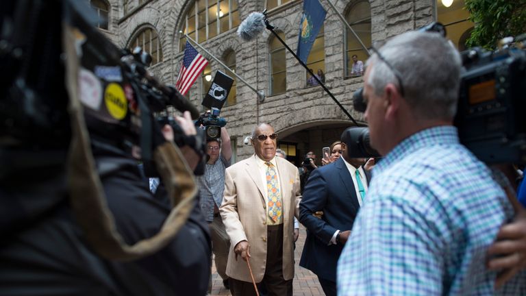 Bill Cosby arrives at court