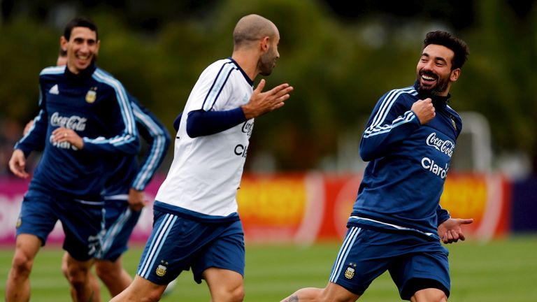 The Argentina international said he would 'be more careful in the future' 