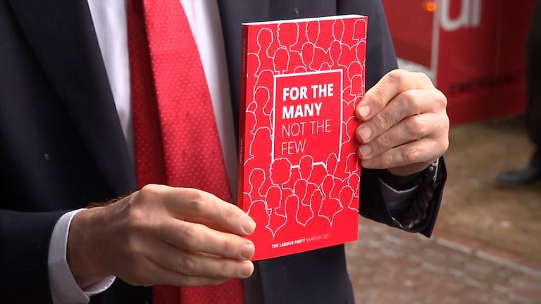 Jeremy Corbyn has launches Labour&#39;s election manifesto