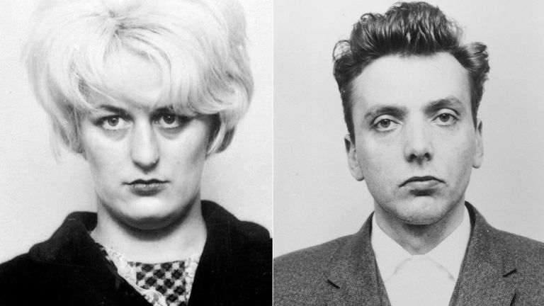 Myra Hindley and Ian Brady, known as the Moors murderers