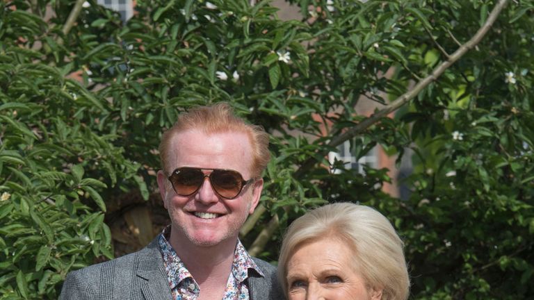 Chris Evans and Mary Berry attend the press preview of the RHS Chelsea Flower Show 2017