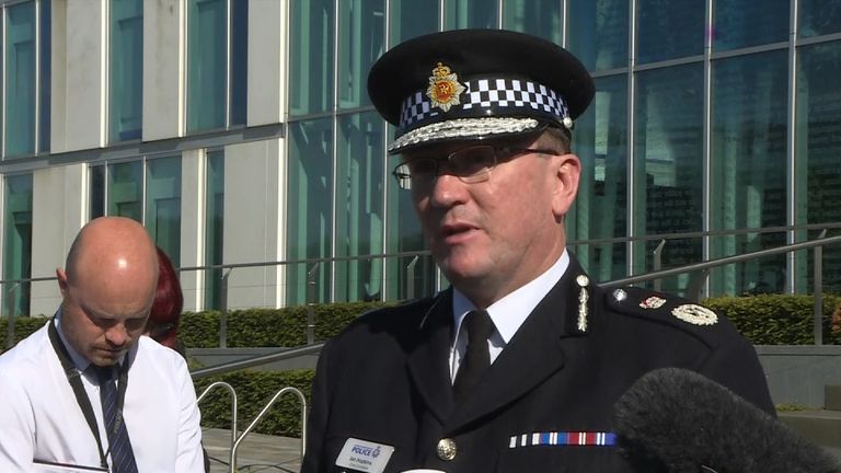 Chief Constable Ian Hopkins updates the media on the ongoing investigation into a suicide bombing in Manchester