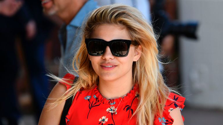 French singer and actress Louane Emera arrives at the Grand Hyatt Cannes Hotel Martinez 