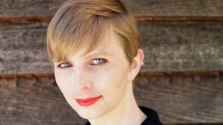 Chelsea Manning&#39;s first photo after she was released from prison. Pic: Twitter