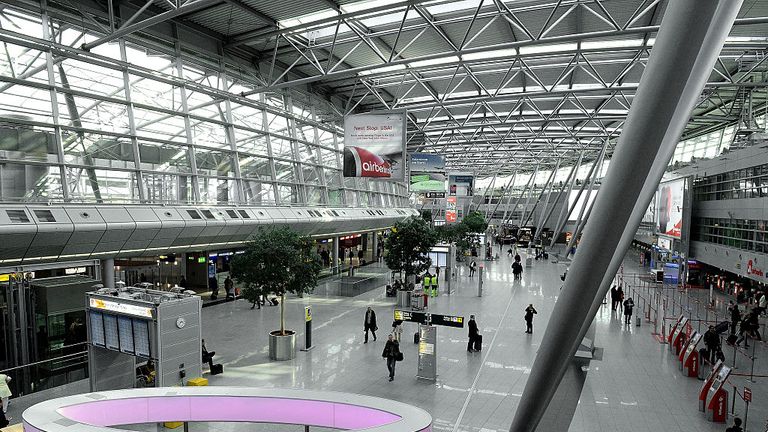 Abedi flew back to Manchester via Dusseldorf airport