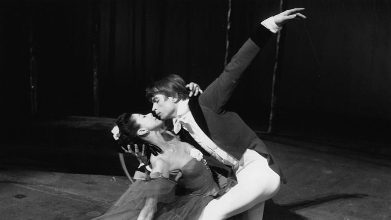 Soviet born dancer Rudolf Nureyev died at the age of 53 in 1993, after testing positive for HIV in 1984 - pictured here with Margot Fonteyn