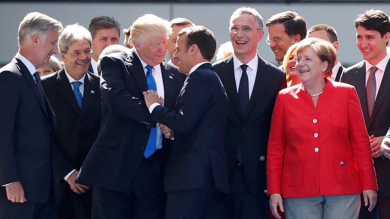 But Mr Trump appeared to get his own back later, to the amusement of others