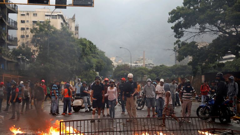 Since the start of April, 38 people have died in clashes between police and protesters