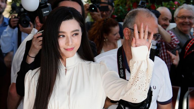 Jury member actress Fan Bingbing arrives 