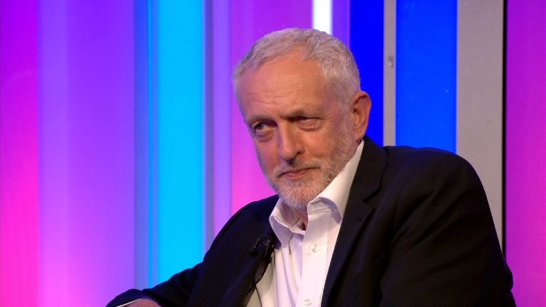 Jeremy Corbyn appears on the BBC's The One Show