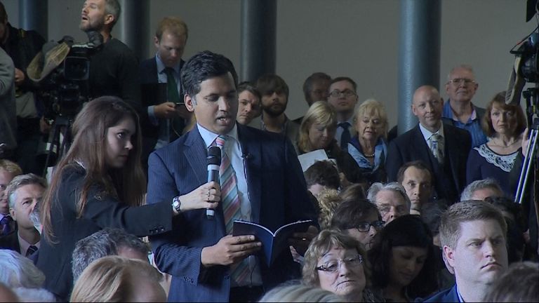 Sky&#39;s Faisal Islam questions Theresa May over the Tory manifesto