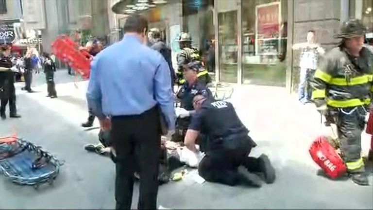 New York crash witnesses describe 'gruesome' scene in Times Square ...