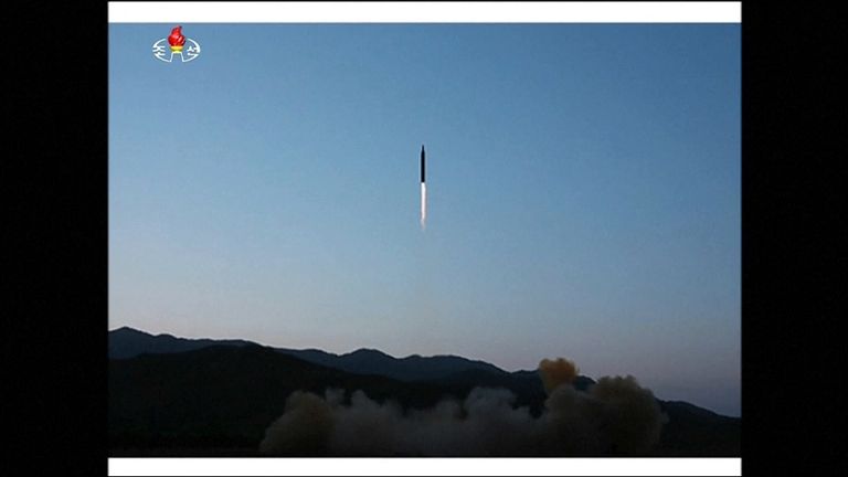 Kim Jong Un watches latest missile launch