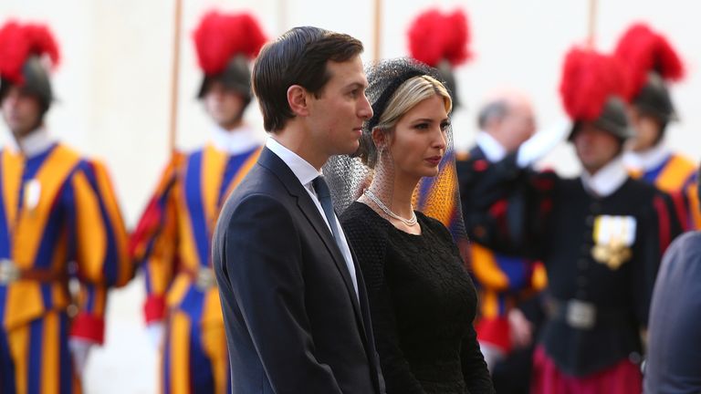 The President&#39;s daughter, Ivanka, and her husband Jared Kushner went on the visit