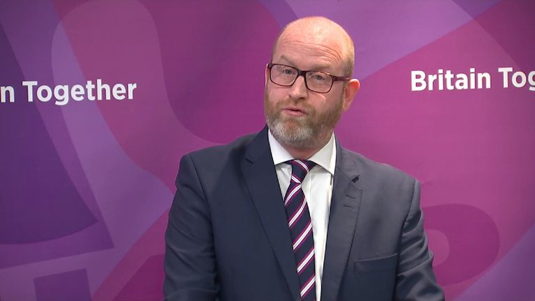 UKIP leader Paul Nuttall at the party&#39;s manifesto launch