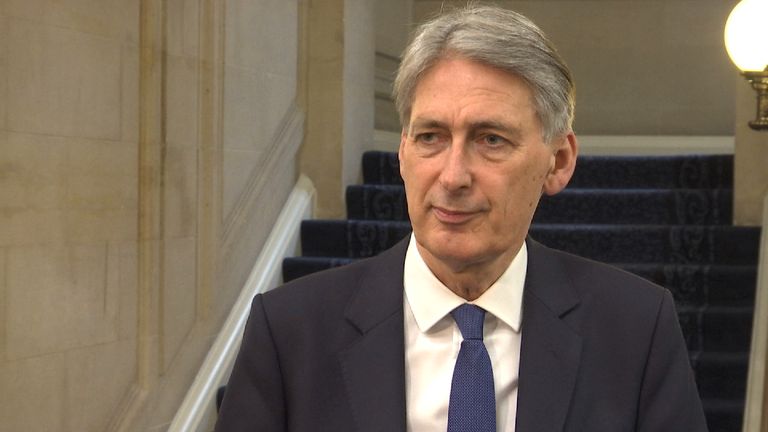 Philip Hammond says there is a black hole in Labour&#39;s figures