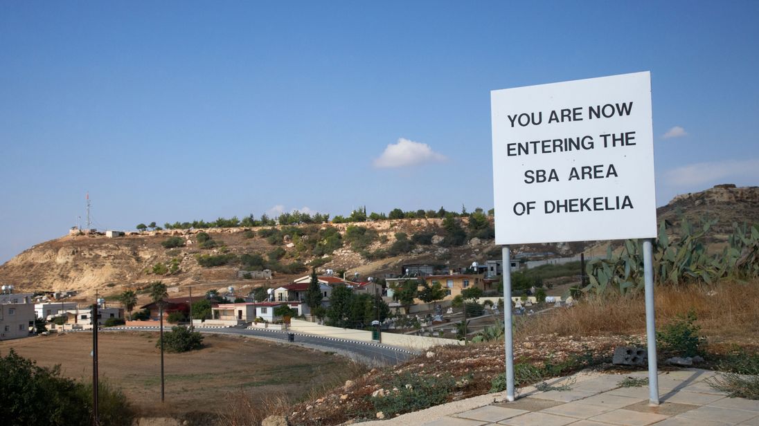 Sovereign Base area of Dhekelia (file pic)