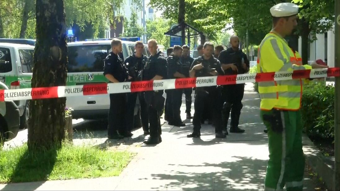 The area around the Munich train station has been cordoned off
