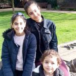 (L-R) Choucair sisters Fatima, 11; Mierna, 14; and Zeinab, 3 