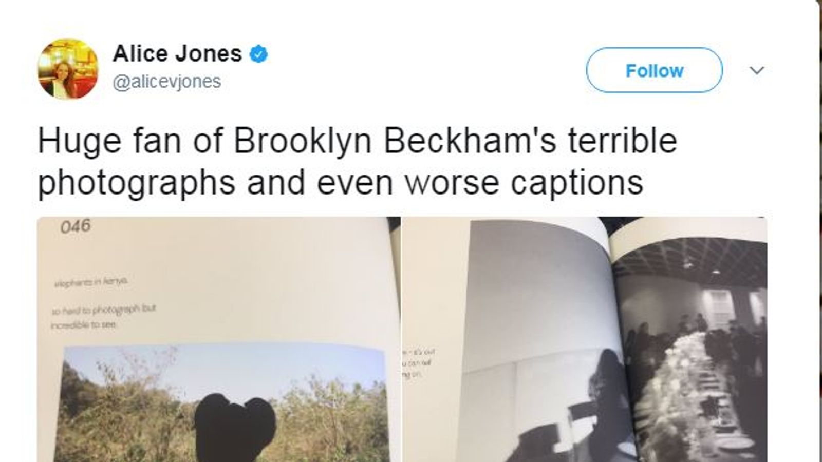 Brooklyn Beckham mocked for 'terrible' pictures in new photography book