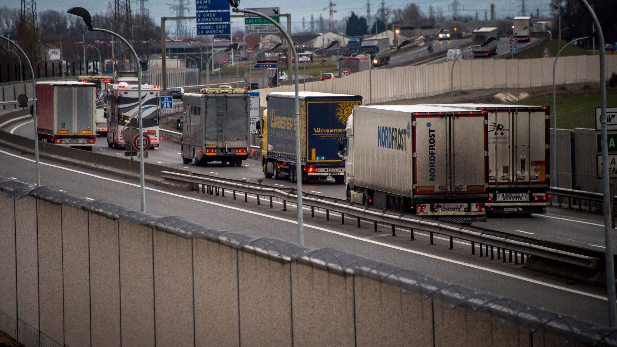 Migrants clash in mass brawls around Calais | World News | Sky News