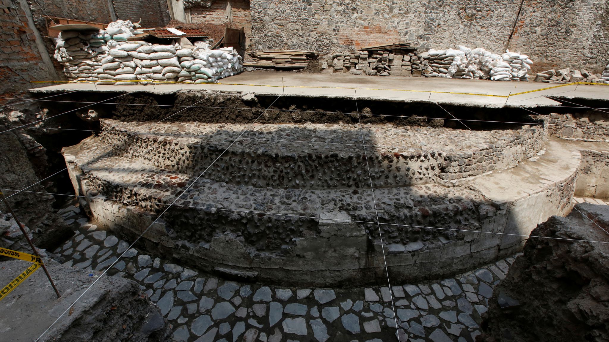 Aztec ball game court and temple found under hotel in Mexico City World News Sky News