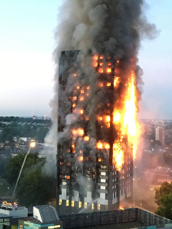 Fire in the Grenfell Tower block