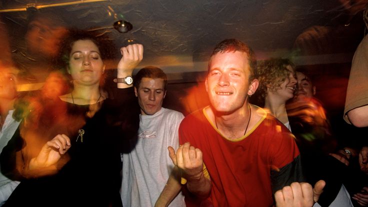 Ravers in the mid 1990s