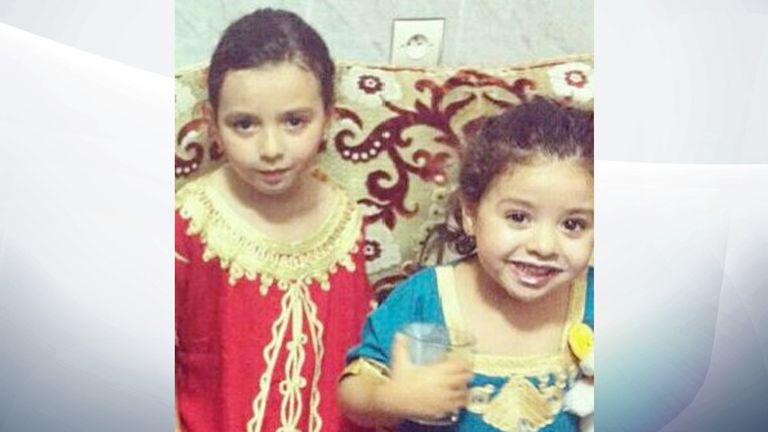 Malek, seven and Tazmin Belkaldi, six,  have been found in hospital