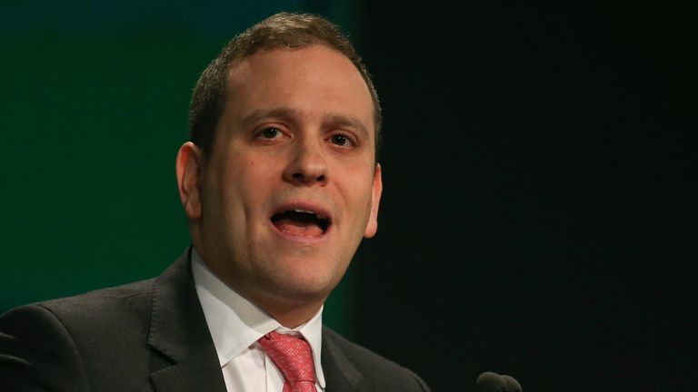 British Chambers of Commerce President Director General Adam Marshall speaks at the British Chambers of Commerce conference in London on February 28, 2017