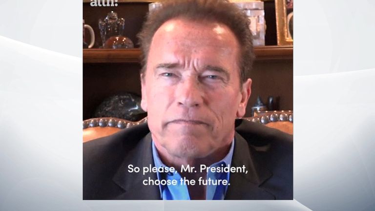 Arnold Schwarzenegger appeals to Donald Trump to rethink his approach to climate change