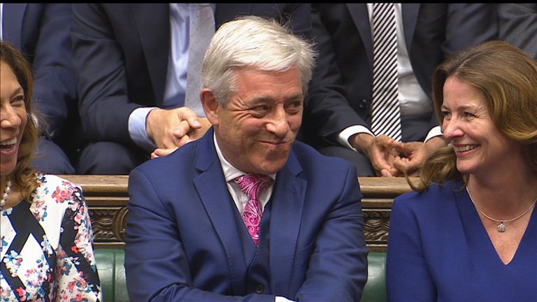 John Bercow is re-elected as Speaker of the House of Commons