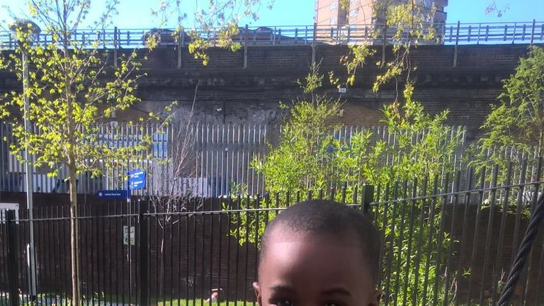 Two-year-old Jeremiah was in the 14th floor flat with his mother Zainab Dean