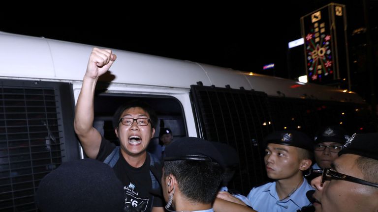 Several activists were arrested ahead of Mr Xi's visit