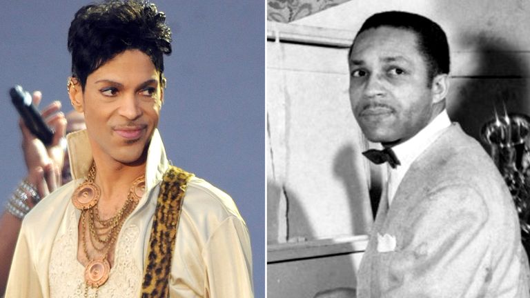 Prince and his father John Lewis Nelson