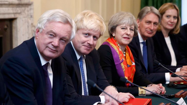 Top members of Theresa May&#39;s Cabinet