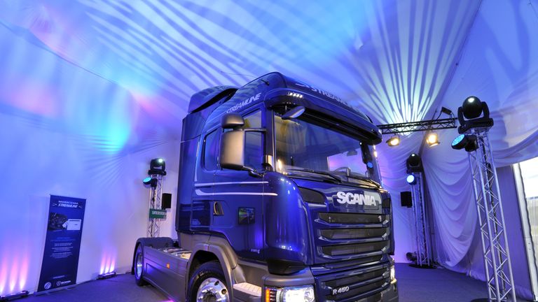 Scania manufactures trucks, buses and coaches