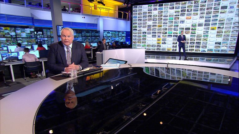 Adam Boulton hosts Sky's election results programme