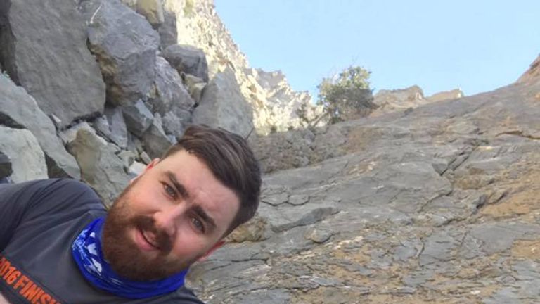 Alex Underhill was working in the United Arab Emirates. Pic: George Crewe/Facebook