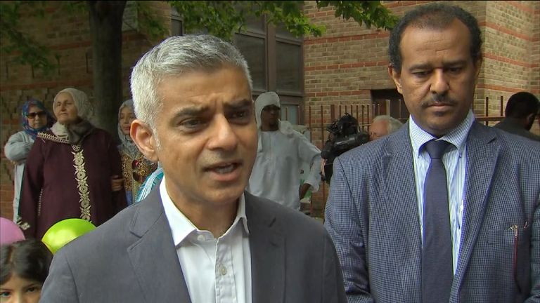 London mayor Sadiq Khan