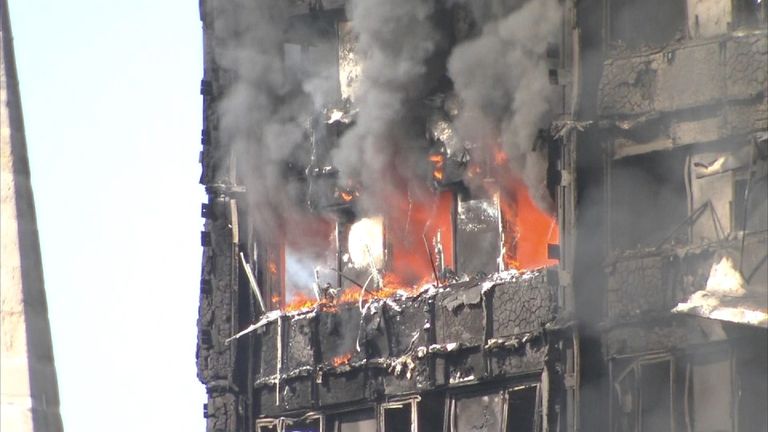 Tower block fire at Latimer Road