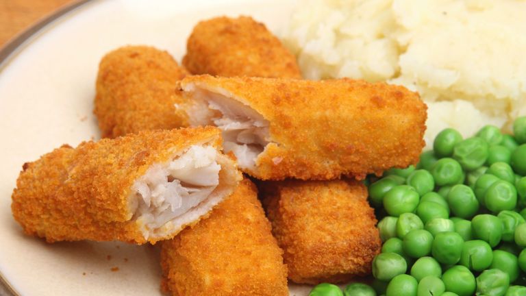 One in five children think fish fingers are made from chicken | UK News |  Sky News