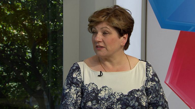 Shadow foreign secretary Emily Thornberry says Theresa May is &#39;squatting&#39; in Downing Street