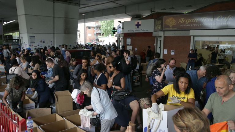 The donations of food and clothes have been flooding in