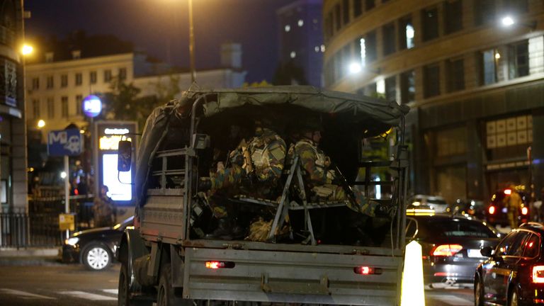 Belgian troops and police are at the scene of the terror attack &#39;in large numbers&#39;