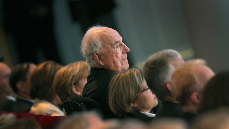 Helmut Kohl pictured at an event in April 2015
