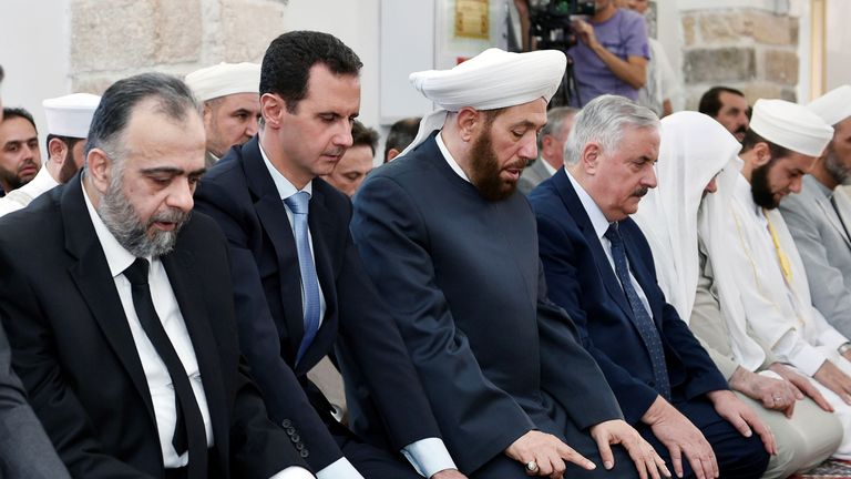 Assad in rare visits outside Syrian capital | World News | Sky News