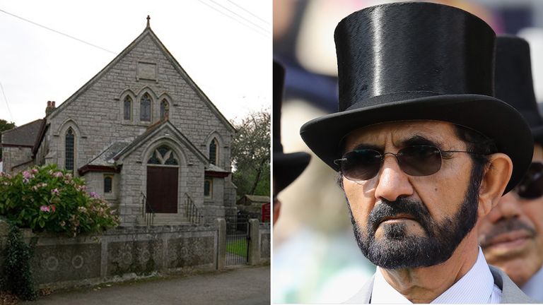 Sheikh Mohammed has helped Cornish villagers buy Godolphin Methodist Chapel. Pic. Ian Capper